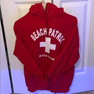 Red Beach Patrol Hoodie (Medium)